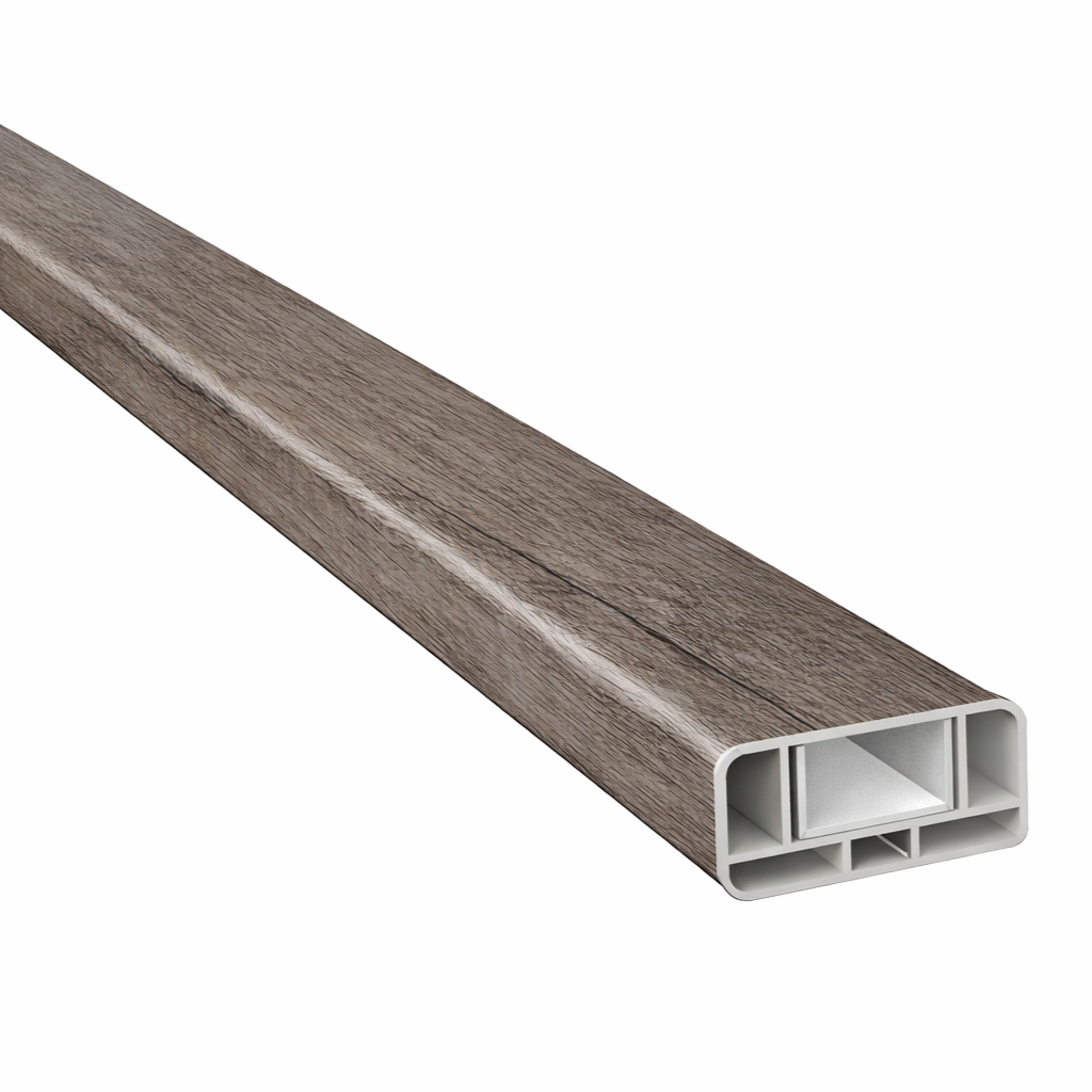 Querriegel Monument Oak mit Klippleiste inkl. Alu-U-Verstärkung 80x35 mm