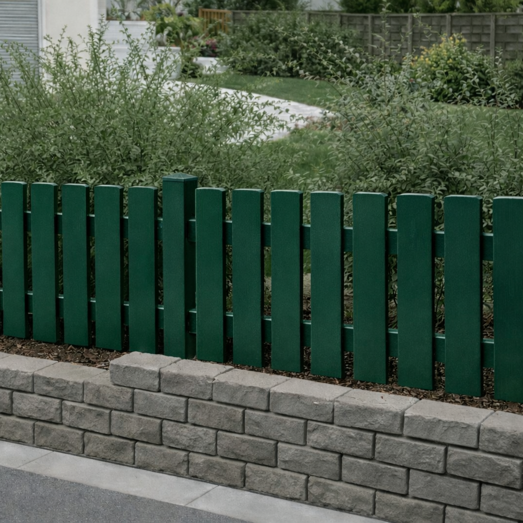 Zaunlatte Moosgrün ähnl. RAL 6005 120x25 mm