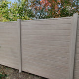 Sichtschutzzaun Kunststoff - Sheffield Oak light Klassische Optik