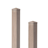 Kunststoff Zaunpfosten stahlverstärkt 10x10 cm Sheffield Oak light - Zaunstudio