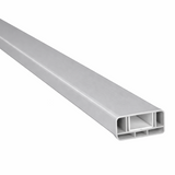 Querriegel Silbergrau mit Klippleiste inkl. Alu-U-Verstärkung 80x35 mm