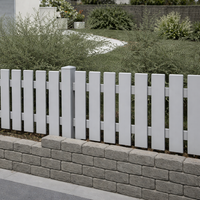 Zaunlatte Silbergrau ähnl. RAL 7001 120x25 mm