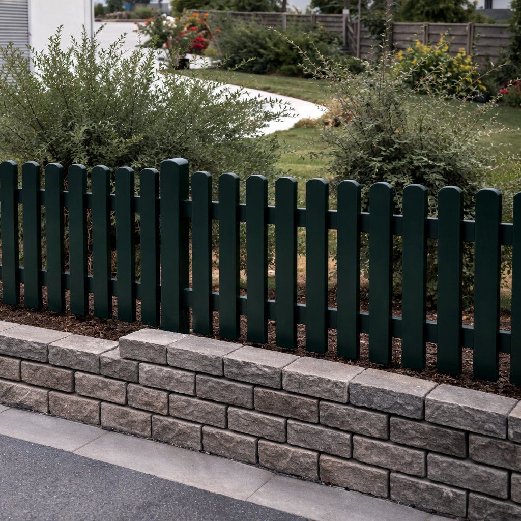 Zaunlatte Tannengrün ähnl. RAL 6009 85x25 mm