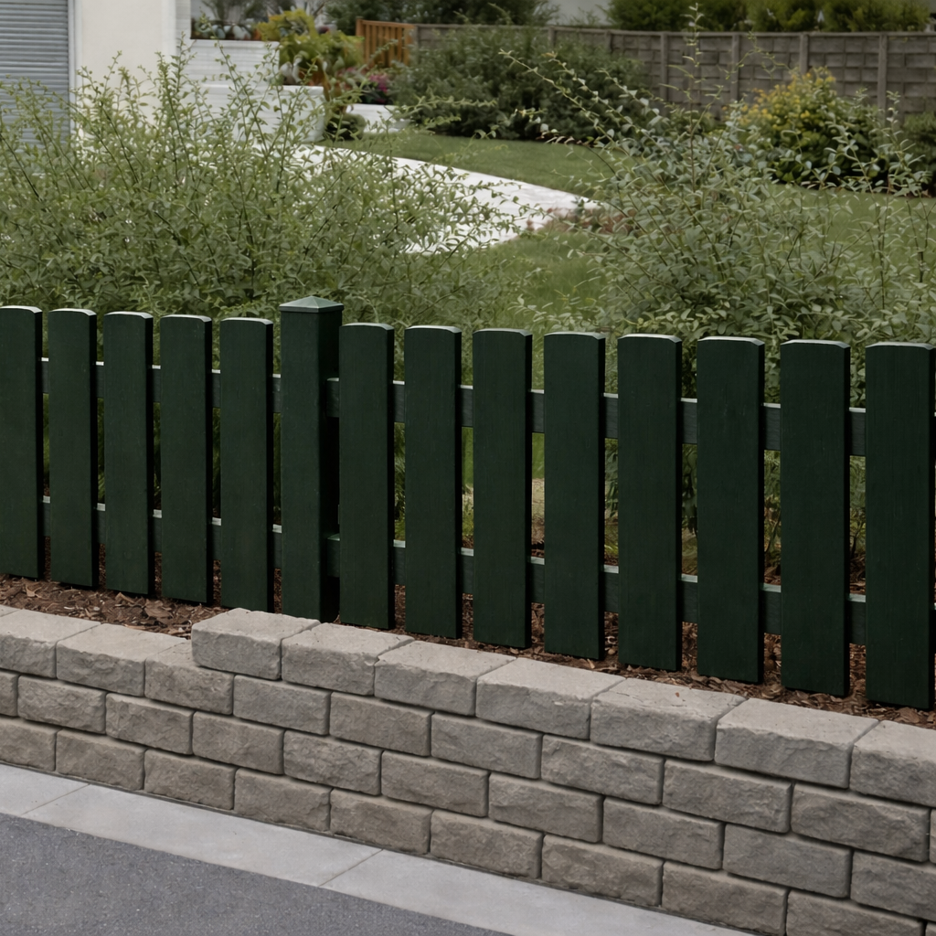 Zaunlatte Tannengrün ähnl. RAL 6009 120x25 mm