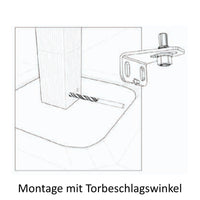 Zauntor für Sichtschutzzaun Lichtgrau - Klassische Optik