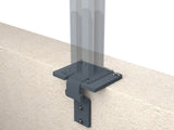 Easy Mauerankeradapter Anthrazit RAL 7016 - Zaunstudio