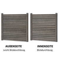 Easy Rhombus Blickdurchlässig Sichtschutzzaun Kunststoff - Anthrazit