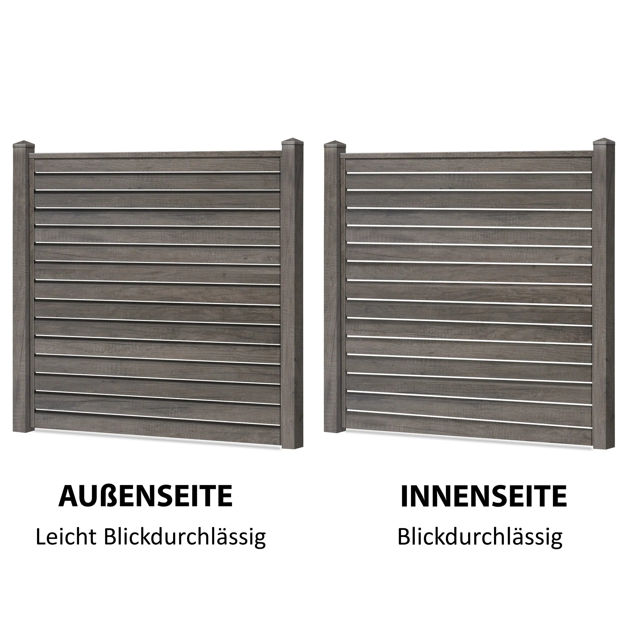 Easy Rhombus Blickdurchlässig Sichtschutzzaun Kunststoff - Anthrazit