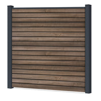 Easy Rhombus Blickdicht Sichtschutzzaun Kunststoff - AnTEAK / Anthrazit