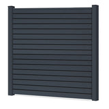 Easy Rhombus Blickdicht Sichtschutzzaun Kunststoff - Anthrazit / Anthrazit