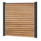 Easy Rhombus Blickdicht Sichtschutzzaun Kunststoff - Desert Oak / Anthrazit