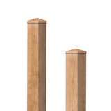 Kunststoff Zaunpfosten stahlverstärkt 10x10 cm Desert Oak - Zaunstudio