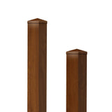 Kunststoff Zaunpfosten stahlverstärkt 10x10 cm Golden Oak - Zaunstudio