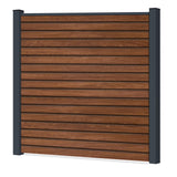Easy Rhombus Blickdicht Sichtschutzzaun Kunststoff - Honey Oak / Anthrazit