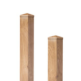 Kunststoff Zaunpfosten stahlverstärkt 10x10 cm Irish Oak