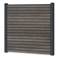 Easy Rhombus Blickdicht Sichtschutzzaun Kunststoff - Monument Oak / Anthrazit