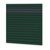 Easy Rhombus Blickdicht Sichtschutzzaun Kunststoff - Moosgrün / Anthrazit + Einschub