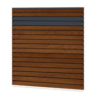 Easy Rhombus Blickdicht Sichtschutzzaun Kunststoff - Golden Oak / Anthrazit + Einschub