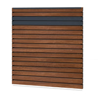 Easy Rhombus Blickdicht Sichtschutzzaun Kunststoff - Honey Oak / Anthrazit + Einschub
