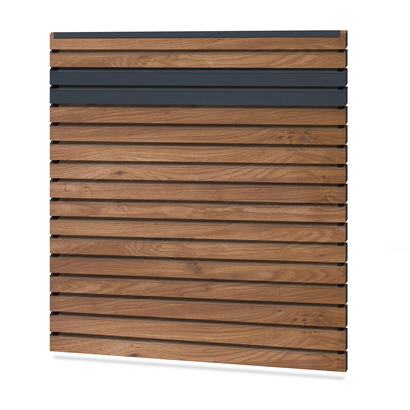 Easy Rhombus Blickdicht Sichtschutzzaun Kunststoff - Winchester / Anthrazit + Einschub