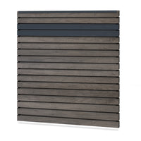 Easy Rhombus Blickdicht Sichtschutzzaun Kunststoff - Monument Oak / Anthrazit + Einschub