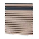 Easy Rhombus Blickdicht Sichtschutzzaun Kunststoff - Sheffield Oak light / Anthrazit + Einschub