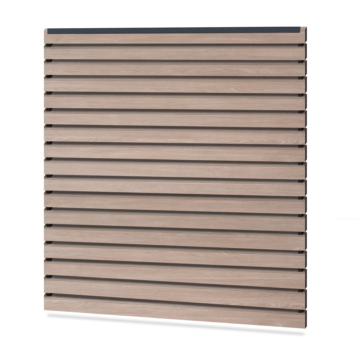 Easy Rhombus Blickdicht Sichtschutzzaun Kunststoff - Sheffield Oak light