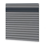 Easy Rhombus Blickdicht Sichtschutzzaun Kunststoff - Silbergrau / Anthrazit + Einschub