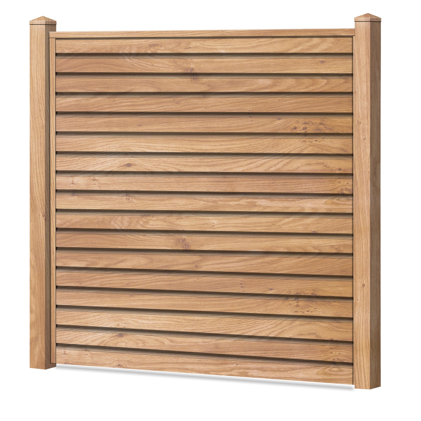 Rhombus Blickdicht Sichtschutzzaun Kunststoff - Irish Oak